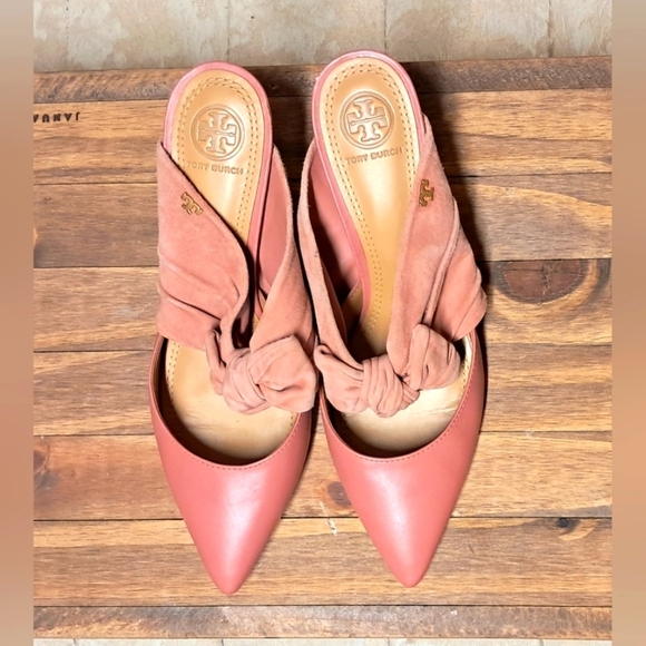 Tory Burch Elenoar Mules 3" Size 8 - Picture 3 of 8